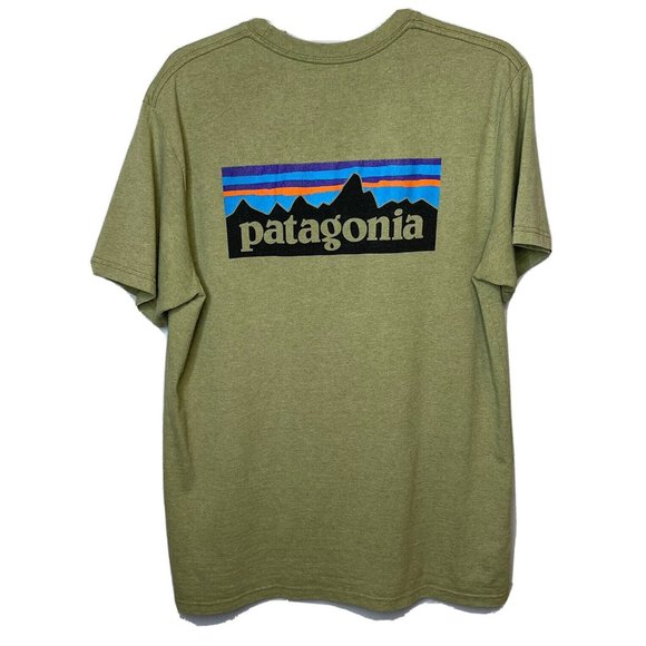 Patagonia Olive Green Men's T-Shirt - Picture 1 of 5
